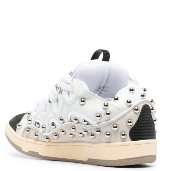 BNWT AW23 LANVIN CURB SNEAKERS WITH STUDS 45 - Picture 8 of 9